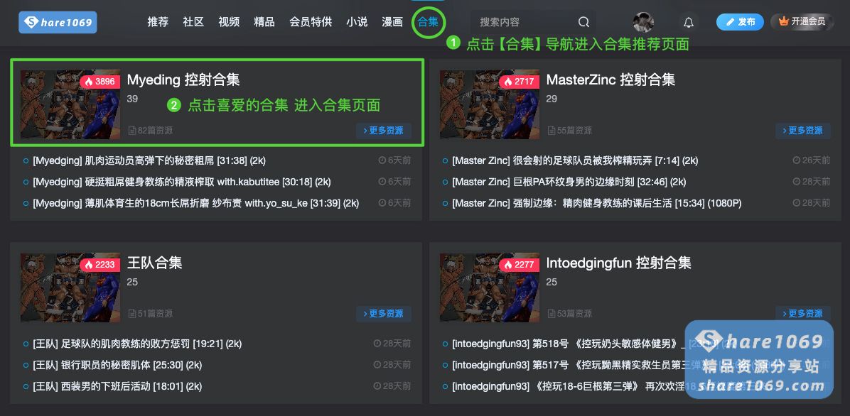 【公告】专题合集功能上线 + 功能指引 + 收录反馈-社区公告社区-社区中心-Share1069 精品资源分享站