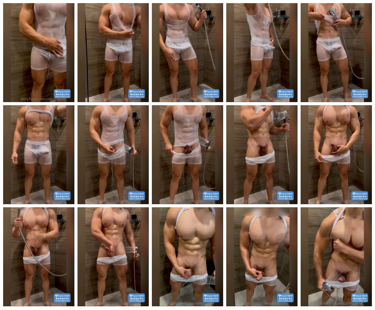 图片[1]-[domtoptw] 大胸肌男浴室自嗨 [3:28] (720P)-Share1069 精品资源分享站