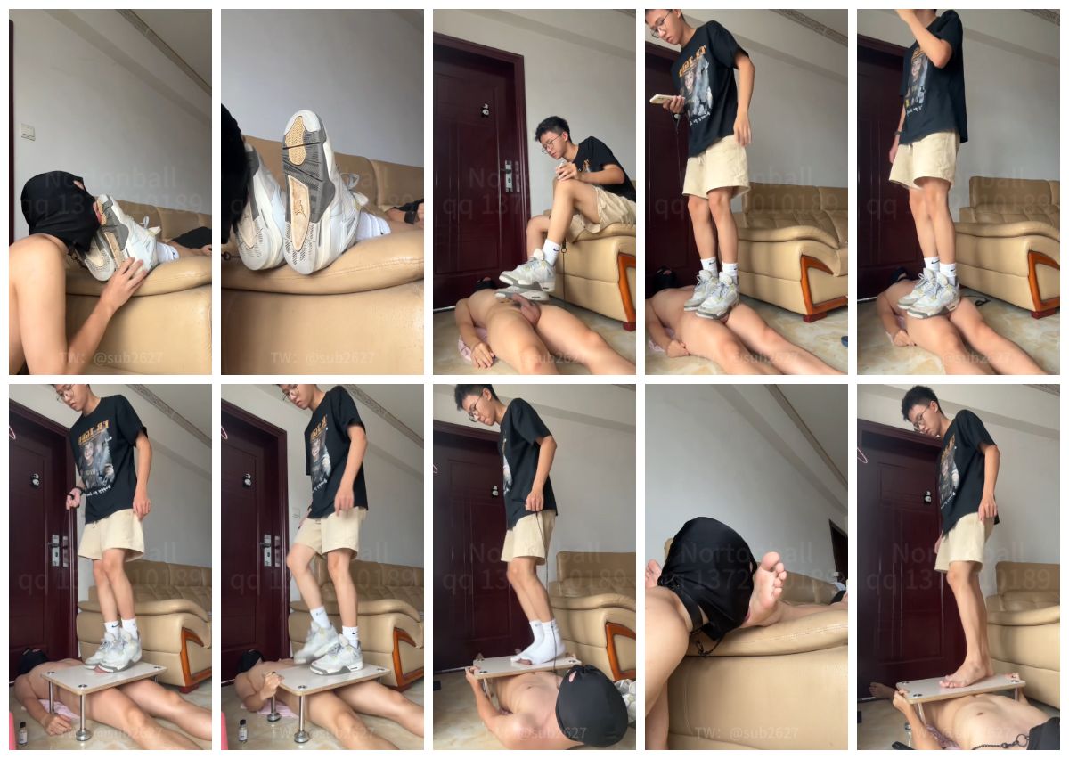 图片[1]-[Nortonball] 1M屌奴蛋奴 被白袜精瘦主人 踩虐鸡巴 虐腹 踩屌 为主人舔鞋 SM [38:09] (1080P)-Share1069 精品资源分享站