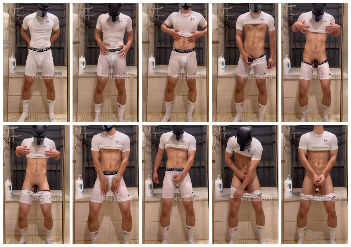 图片[1]-[hizbuhi] 肌肉白袜体育生 穿着高弹从健身房训练回来 高涨的性欲喷薄而出 [10:48] (720P)-Share1069 精品资源分享站