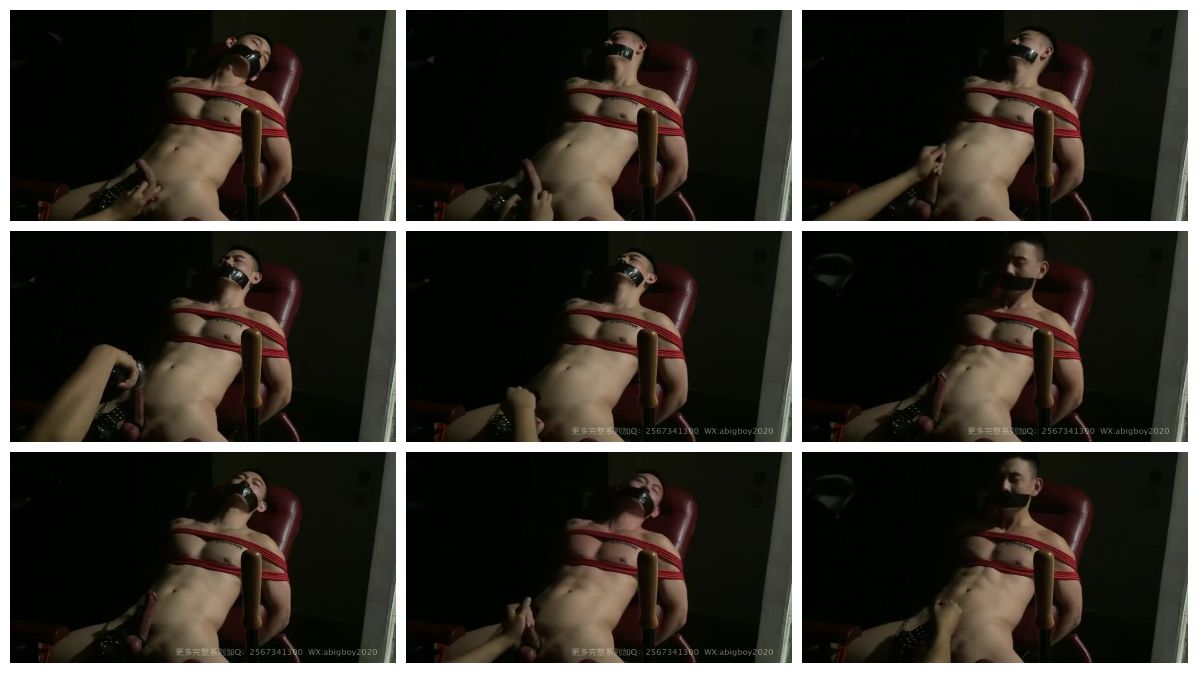 图片[1]-[榨精] 肌肉男被红色绳子捆绑在椅子上榨精 [8:42] (720P)-Share1069 精品资源分享站