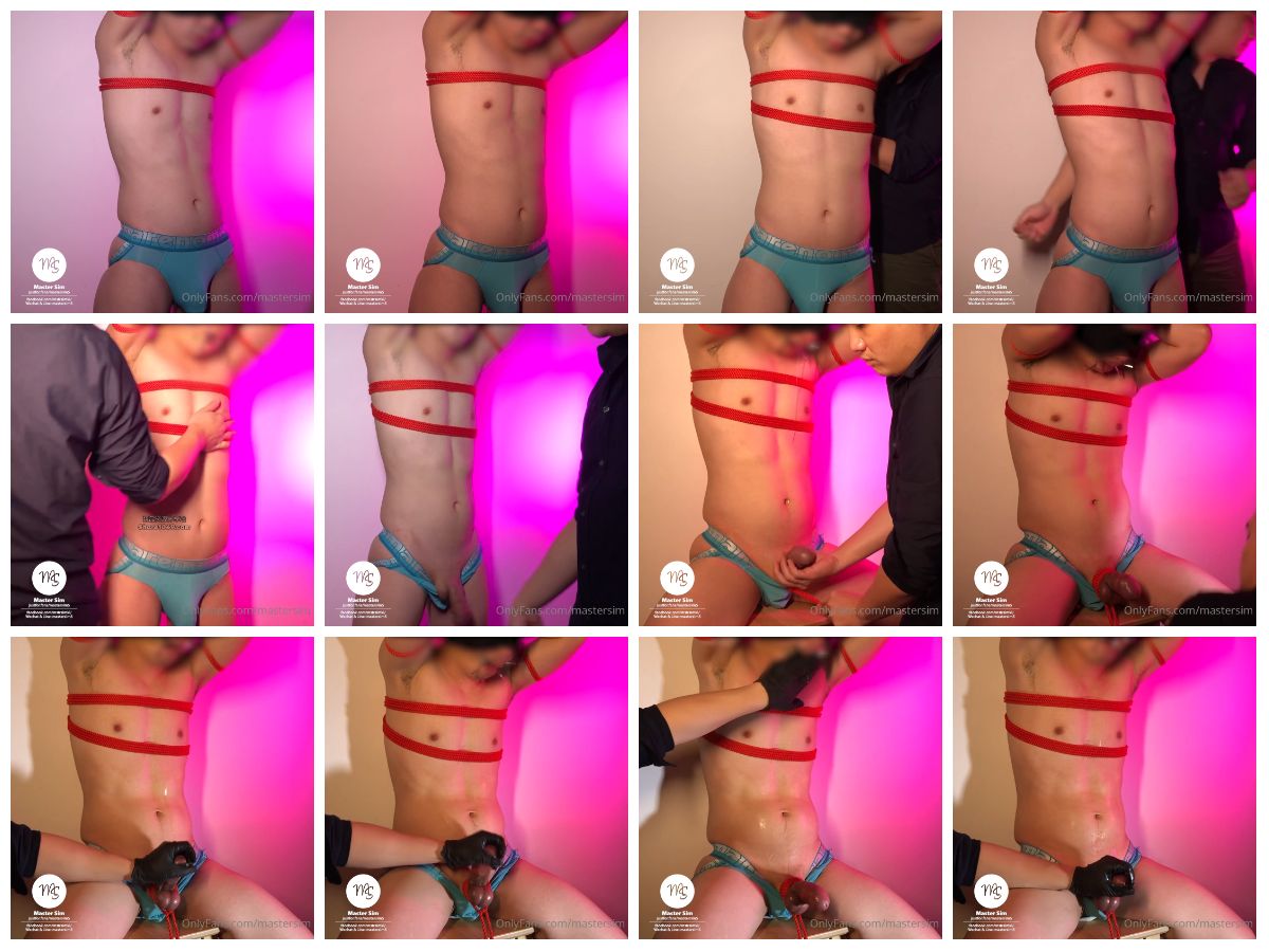 图片[1]-[mastersim] 薄肌精牛捆绑下弯粗屌撸屌榨精 [9:21] (1080P)-Share1069 精品资源分享站