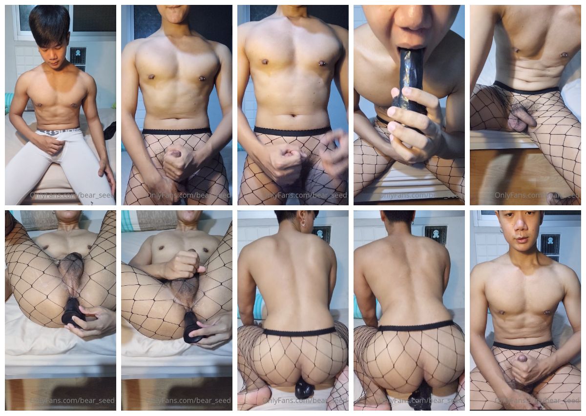 图片[1]-[bear_seed] 脂包肌粗屌帅哥 假阳具 渔网袜 撸屌打飞机 [10:54] (1080P)-Share1069 精品资源分享站