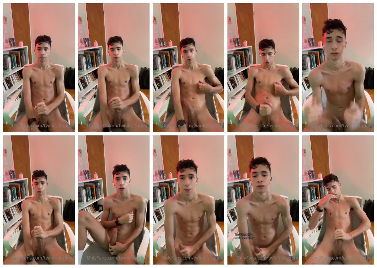 图片[1]-[twink_student] 欧美20cm粗屌精瘦小鲜肉 玩屌打飞机系列 21 [9:03] (1080P)-Share1069 精品资源分享站