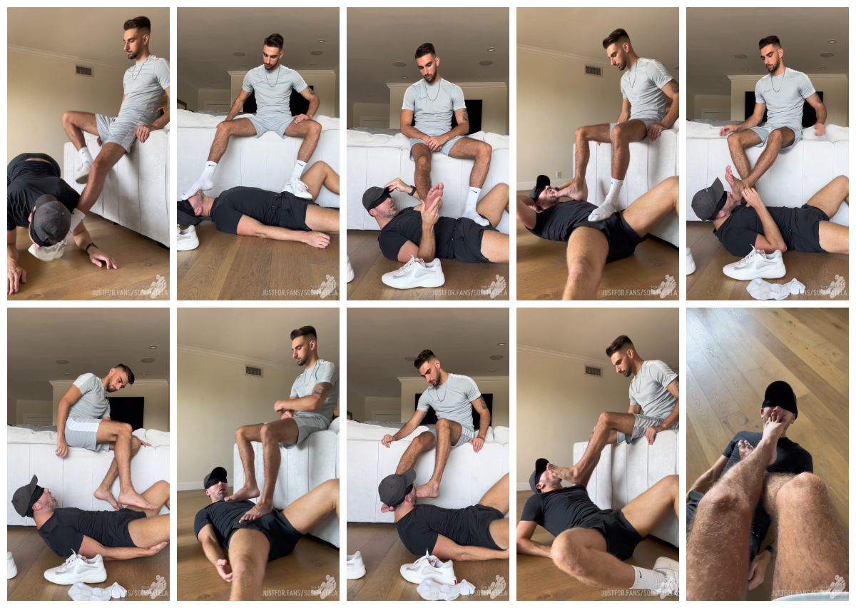 图片[1]-[SoleMateLa] 欧美情侣 SM足交虐恋舔脚踩屌调教 白袜 腿毛 虐裆 虐屌 系列 99017 [18:46] (1080P)-Share1069 精品资源分享站