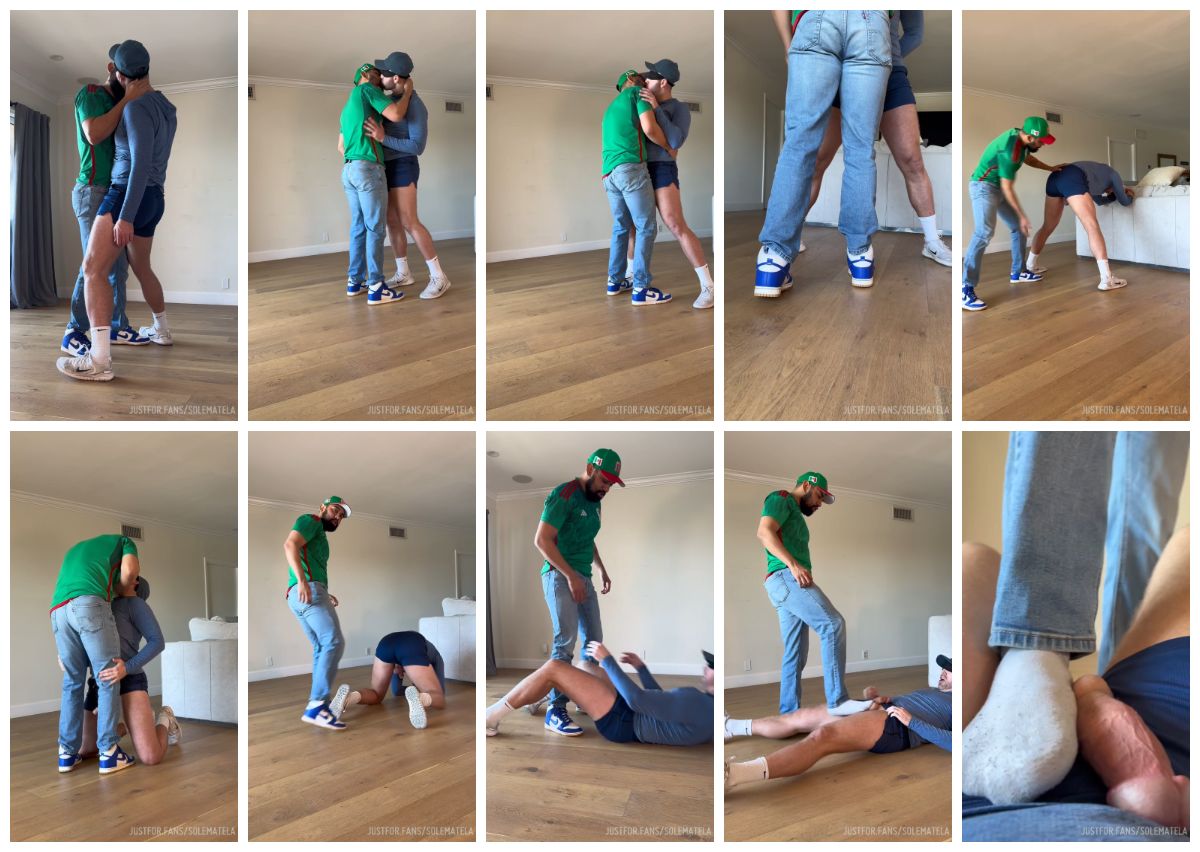 图片[1]-[SoleMateLa] 欧美情侣 SM足交虐恋舔脚踩屌调教 白袜 腿毛 虐裆 虐屌 系列 99059 [20:51] (1080P)-Share1069 精品资源分享站