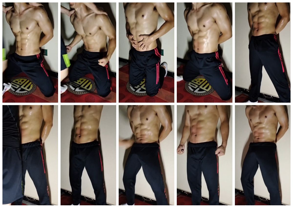 图片[1]-[黑肌S] 运动裤黑皮肌肉男 腹肌被虐 虐腹 鸡巴在裤裆里顶起大帐篷 [28:23] (1080P)-Share1069 精品资源分享站