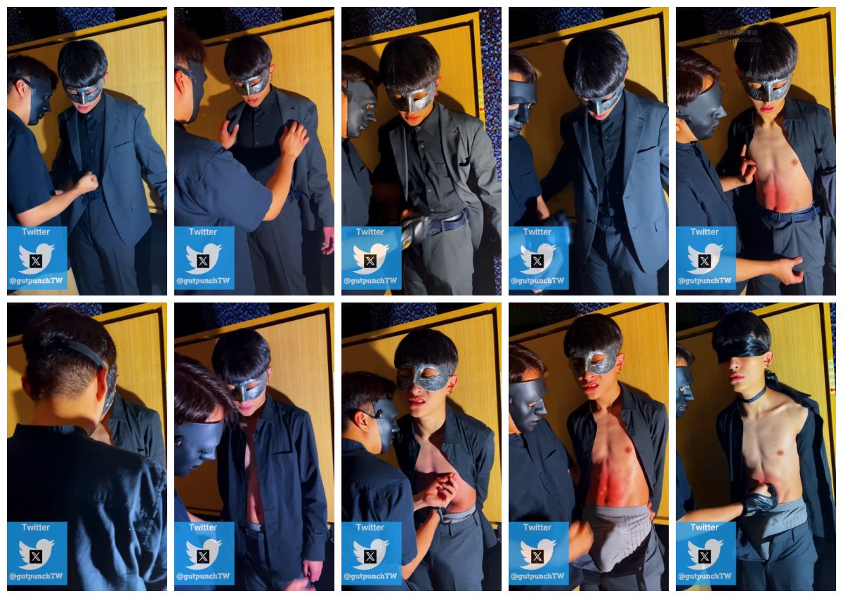 图片[1]-[GUTPUNCHTW] Vic 1 18cm大屌西装薄肌体育生被虐腹 鸡巴被虐到硬挺 扒下裤子伸手进去握住鸡巴边玩边虐腹 [25:50] (1080P)-Share1069 精品资源分享站