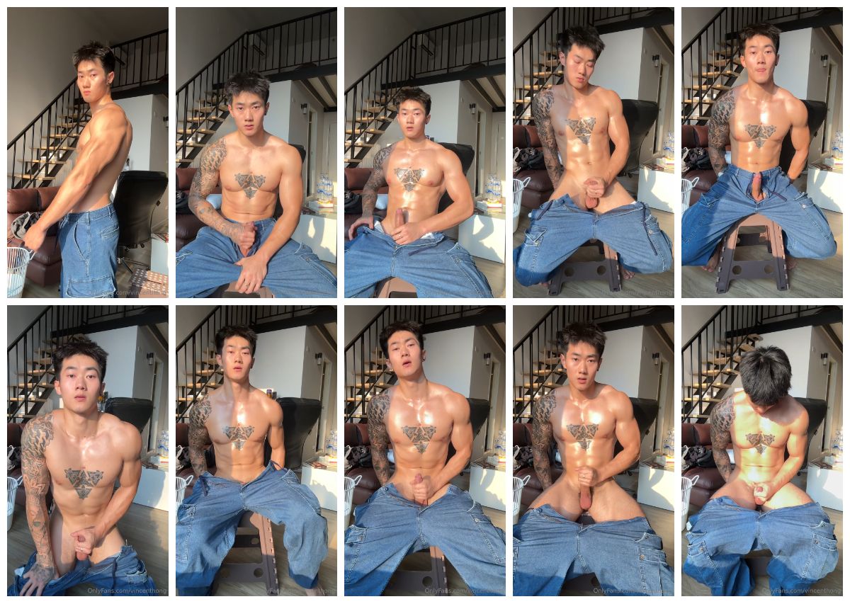 图片[1]-[vincenthong] 香港肌肉精牛帅哥 牛仔裤黑皮肌肉男客厅打飞机 [11:11] (2k)-Share1069 精品资源分享站