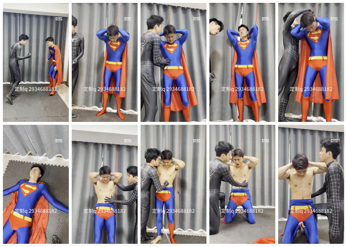 图片[1]-[野火剧情][拳男精牛] 帅气超人被邪恶黑蜘蛛虐腹 脱下衣服虐腹肌 [25:41] (2k)-Share1069 精品资源分享站