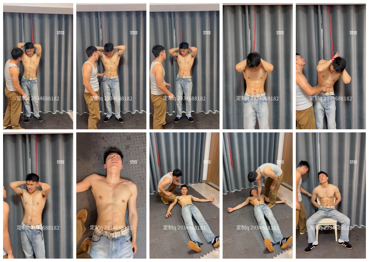 图片[1]-[野火剧情][拳男精牛] 牛仔裤白袜帅哥腹肌男大被捆绑虐腹 [24:40] (720P)-Share1069 精品资源分享站