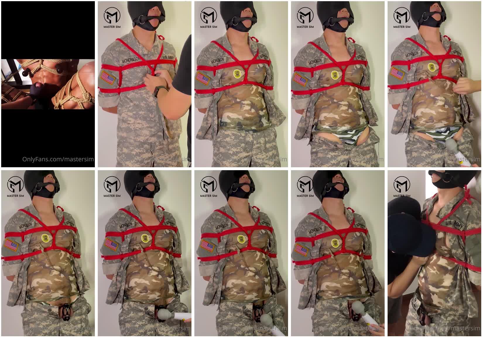 图片[1]-[mastersim]军装肌肉精牛带锁被玩到爽叫-Share1069 精品资源分享站